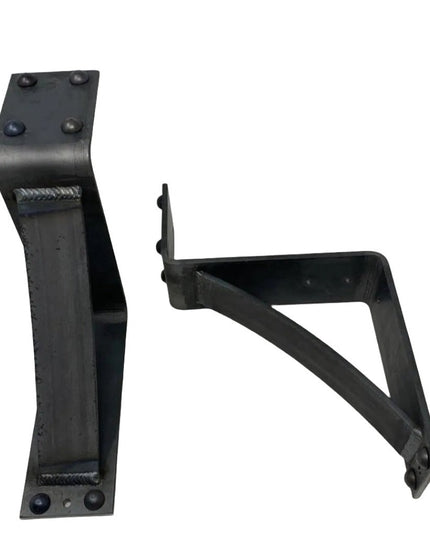 The Spafford Mantel Support Brackets/Corbels 6" Depth x 8" Wall Mount Length Finish Raw - Uncoated Metal | Industrial Farm Co
