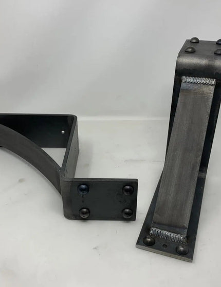 The Spafford Mantel Support Brackets/Corbels 6" Depth x 8" Wall Mount Length Finish Copper Powder Coat | Industrial Farm Co