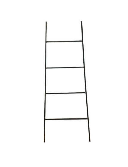 The Tapered Michael Farmhouse Ladder Decorative Ladder 6 ft Tall Finish Silver Powder Coat | Industrial Farm Co