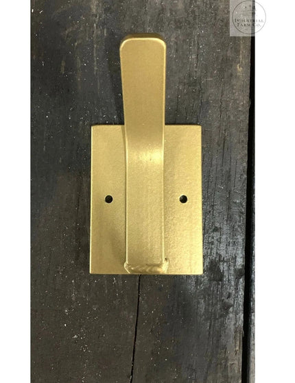 The Tator Wall Mounted Hook Hook Gold Powder Coat   | Industrial Farm Co