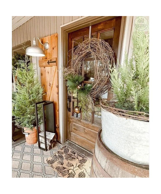 Rustic Wood Holder: Elevate Your Fireplace Décor | Industrial Farm Co