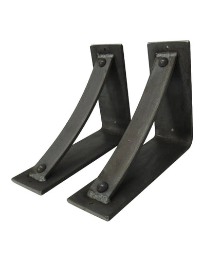 The Troy Shelf Support Shelf Support 5" Depth x 5" Wall Mount Length Finish Black Powder Coat | Industrial Farm Co
