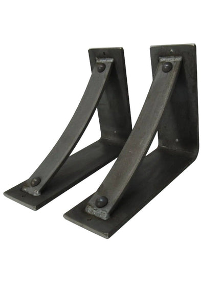 The Troy Shelf Support Shelf Support 5" Depth x 5" Wall Mount Length Finish Black Powder Coat | Industrial Farm Co