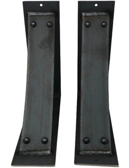 The Utica Support - Sold Individually Brackets/Corbels 6" Depth x 6" Wall Mount Length Finish Black Powder Coat | Industrial Farm Co