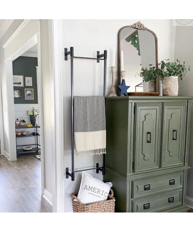 The Wall Mounted Ossit Ladder  2 Feet - 16" Wide Finish Copper Powder Coat | Industrial Farm Co