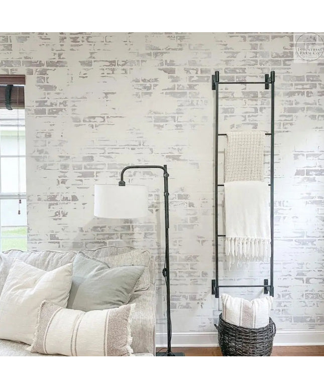 The Wall Mounted Ossit Ladder  3 Feet - 16" Wide Finish Clear Coat | Industrial Farm Co