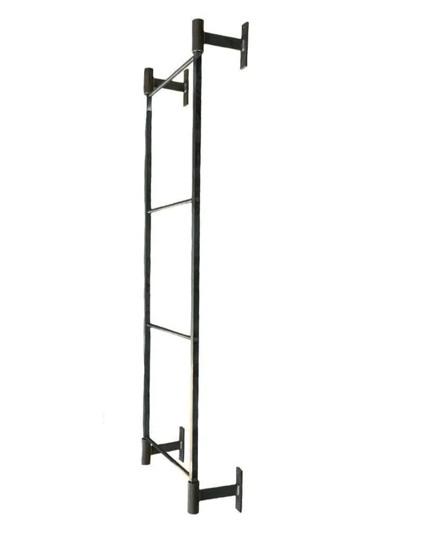 The Wall Mounted Ossit Ladder  3 Feet - 18" Wide Finish Gold Powder Coat | Industrial Farm Co