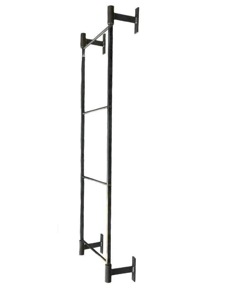 The Wall Mounted Ossit Ladder  3 Feet - 18&quot; Wide Finish Gold Powder Coat | Industrial Farm Co