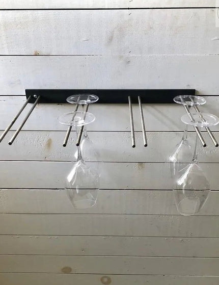 The White Plains Wine Glass Rack Wine Glass Rack Gold Powder Coat   | Industrial Farm Co